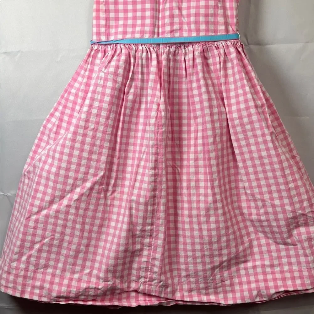 Ralph Lauren Pink and white gingham sleeveless dress size 4/4T
